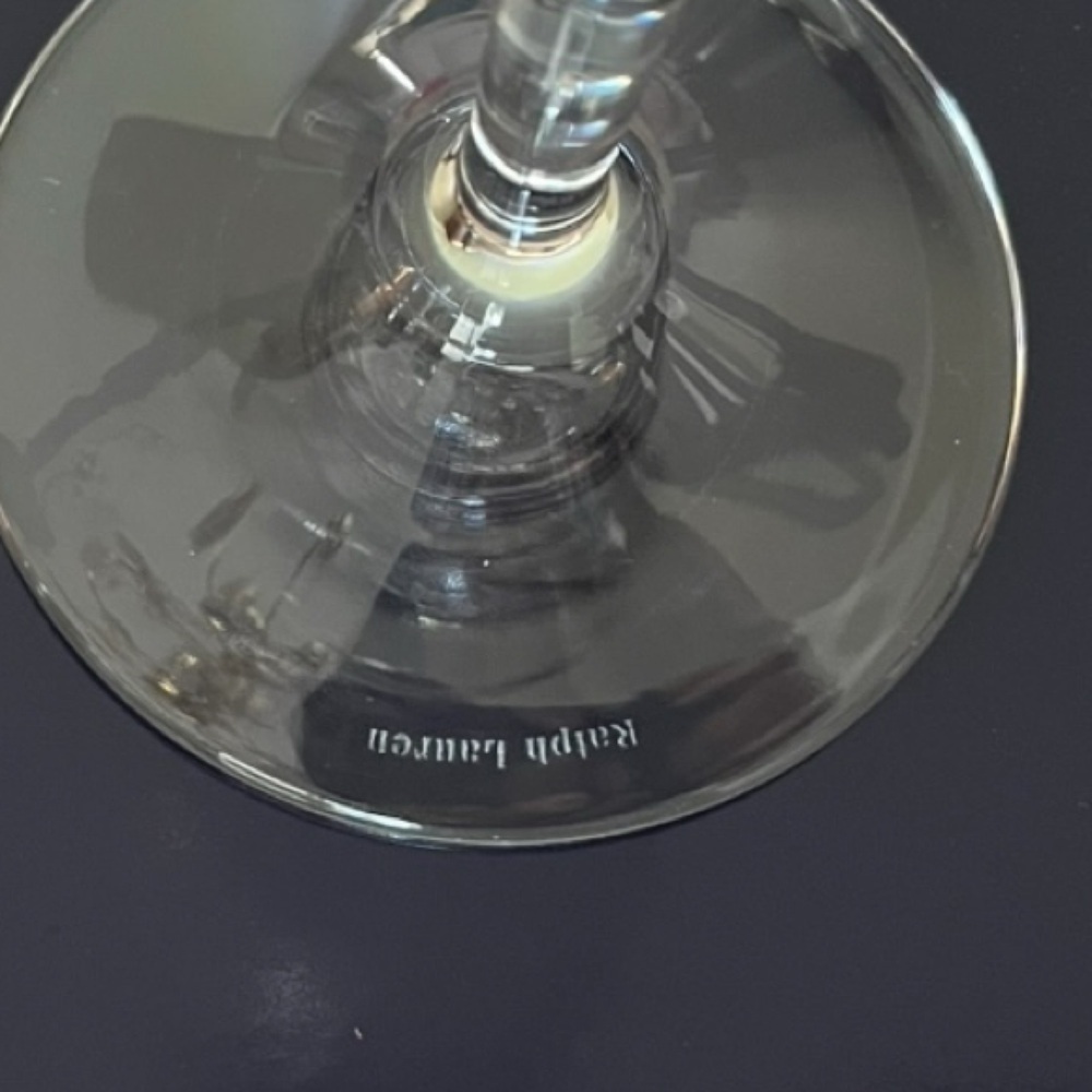 Ralph Lauren Crystal Landon Gold Water Glass - Picture 3 of 3